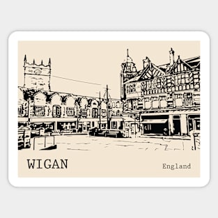 Wigan England Sticker